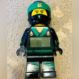 LEGO Ninjago Lloyd minifigure alarm clock, which is 9.5 inches tall LCD display